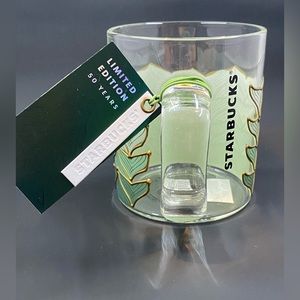 Starbucks 50th Anniversary Glass Mermaid Mug